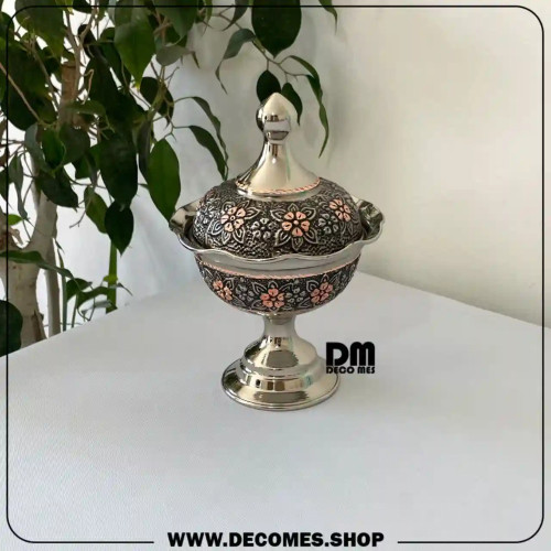قندان مسی کروم(مدل الماستراش/کد2022)
