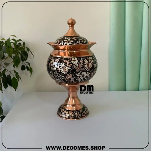 آجیل خوری مسی نقره کوب(کد2040)