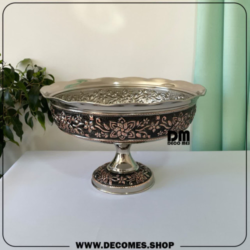 میوه خوری مسی جدید(مدل گل یاس/کد1889)