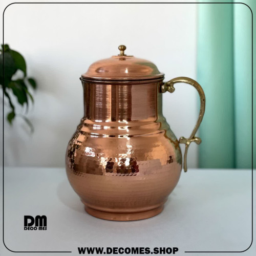 پارچ مسی درب دار بزرگ (مدل توپول کد 469)